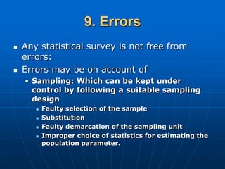 Principal steps in a Statistical Enquiry | PPT