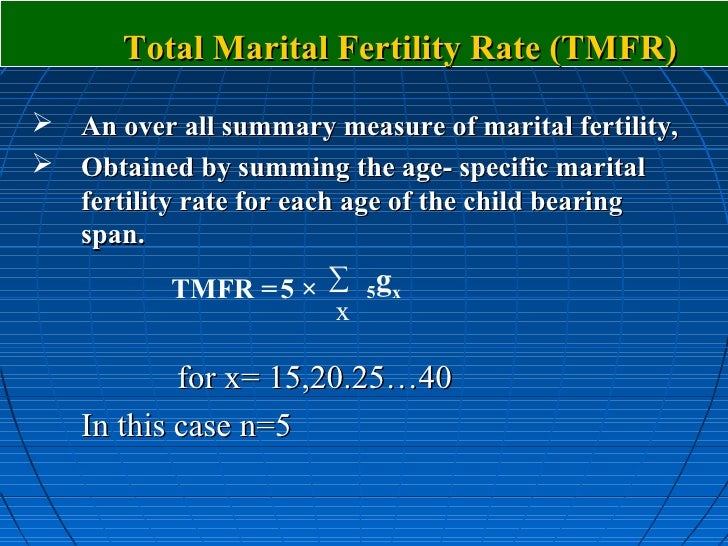 Measures of fertility