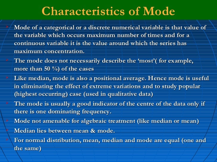 what are the characteristics of a good measure of central tendency Get an answer for 'what do you mean by the term central tendency what are the characteristics or properties of a good measures of central tendency' and find. what are the characteristics of a good measure of central tendency Get an answer for 'what do you mean by the term central tendency what are the characteristics or properties of a good measures of central tendency' and find.