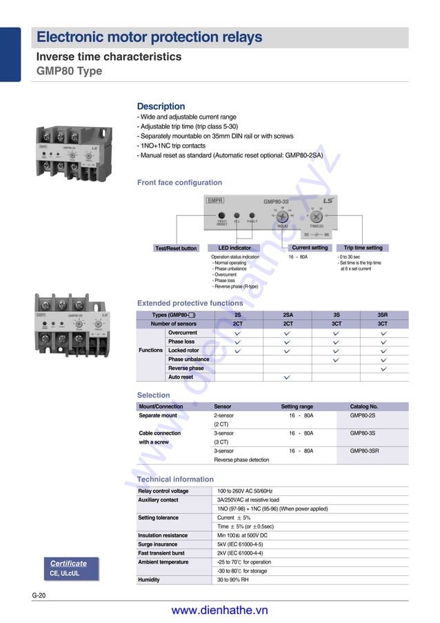 Ls catalog thiet bi dien g empr-dmpr | PDF