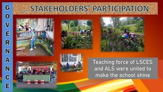 Teaching force of LSCES
and ALS were united to
make the school shine
 