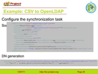 Using standards: LDAP, SQL, etc...? 