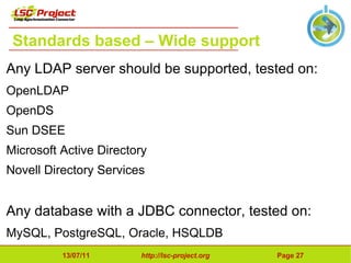 ~10 regular contributors Website: http://lsc-project.org 