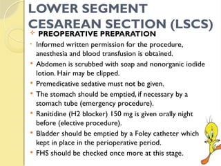 Note For Post Lscs LSCS.pptx for obg in nursing important topic | PPTX