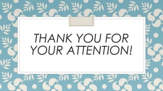 THANK YOU FOR
YOUR ATTENTION!