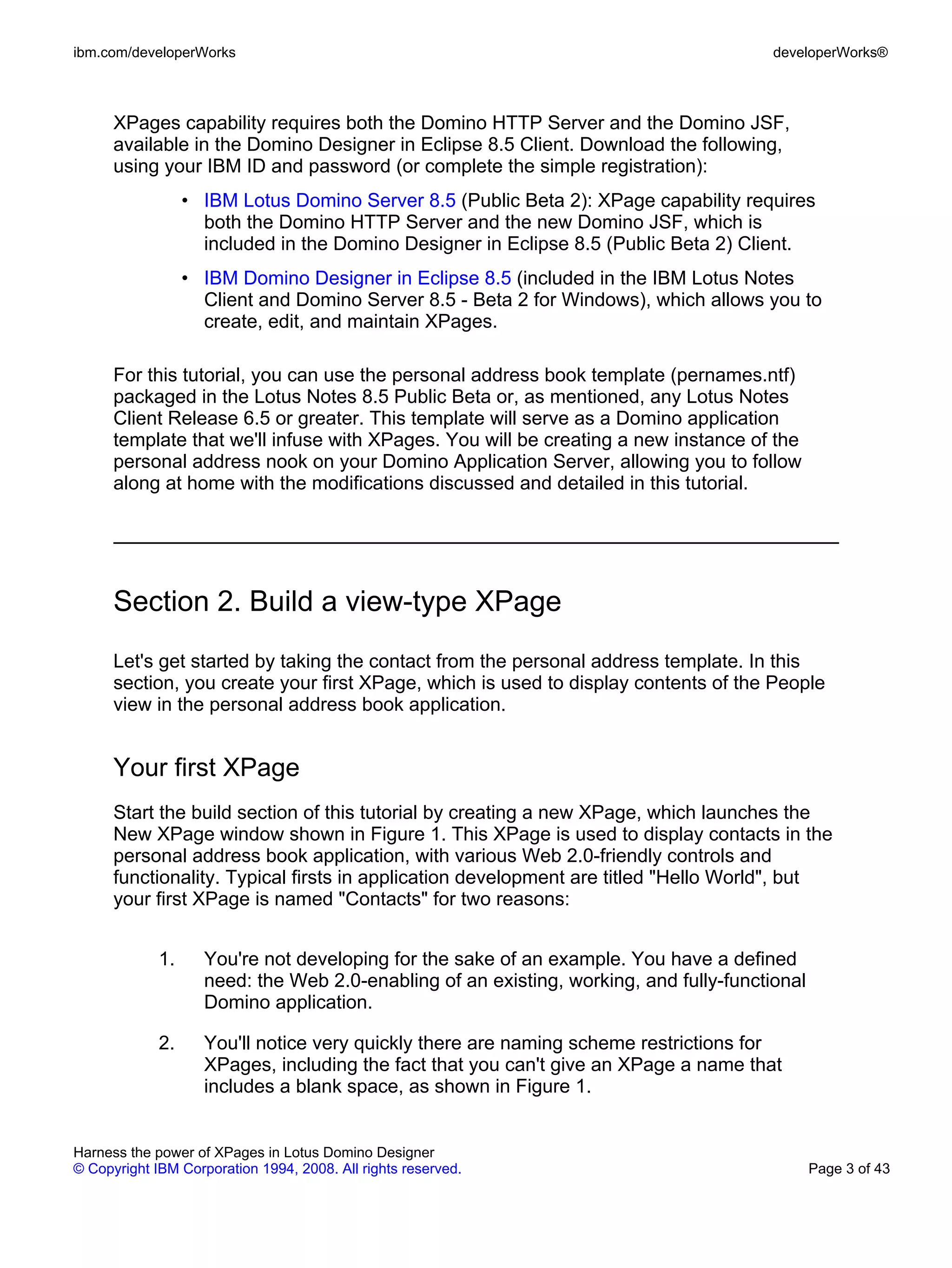 Harness the power of XPages in Lotus Domino