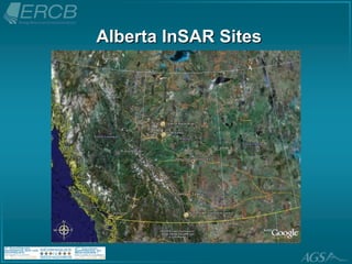 Alberta InSAR Sites
 
