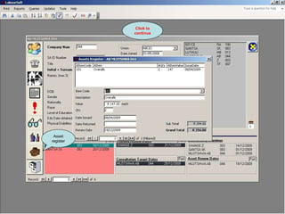 Asset register Click to continue 