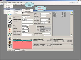 Report Menu Click to continue 