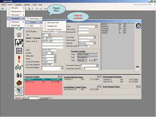 Report Menu Click to continue 