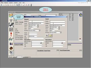 Contact details Click to continue 