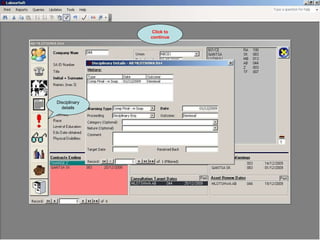 Disciplinary details Click to continue 