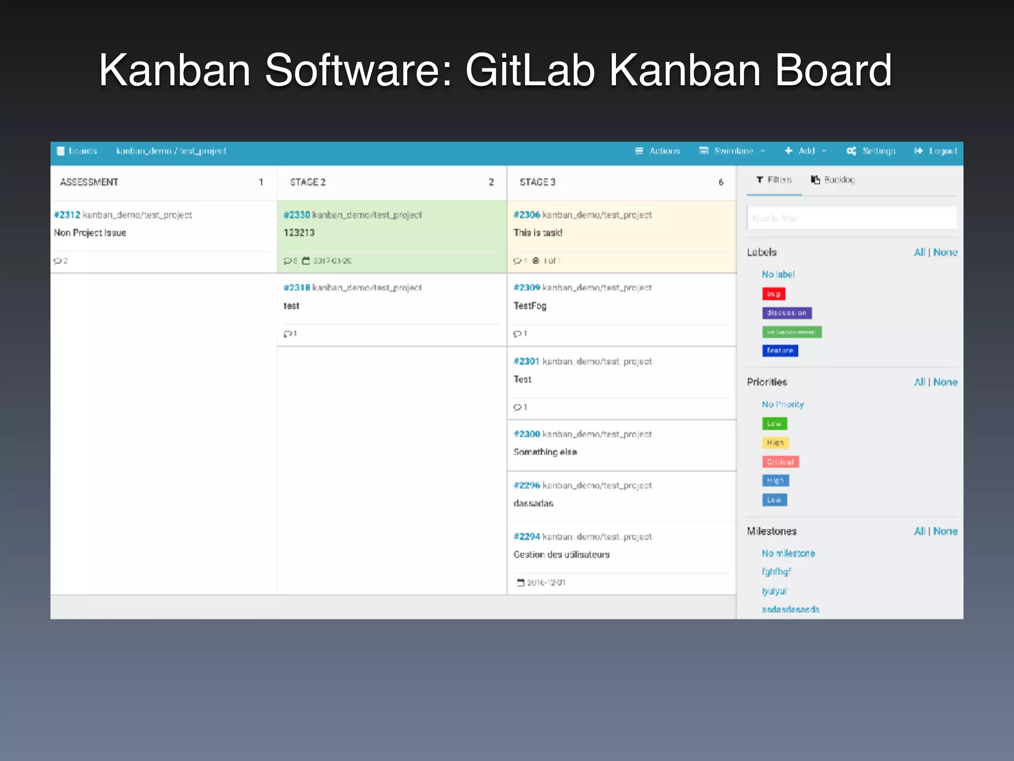 Kanban Software: GitLab Kanban Board
 