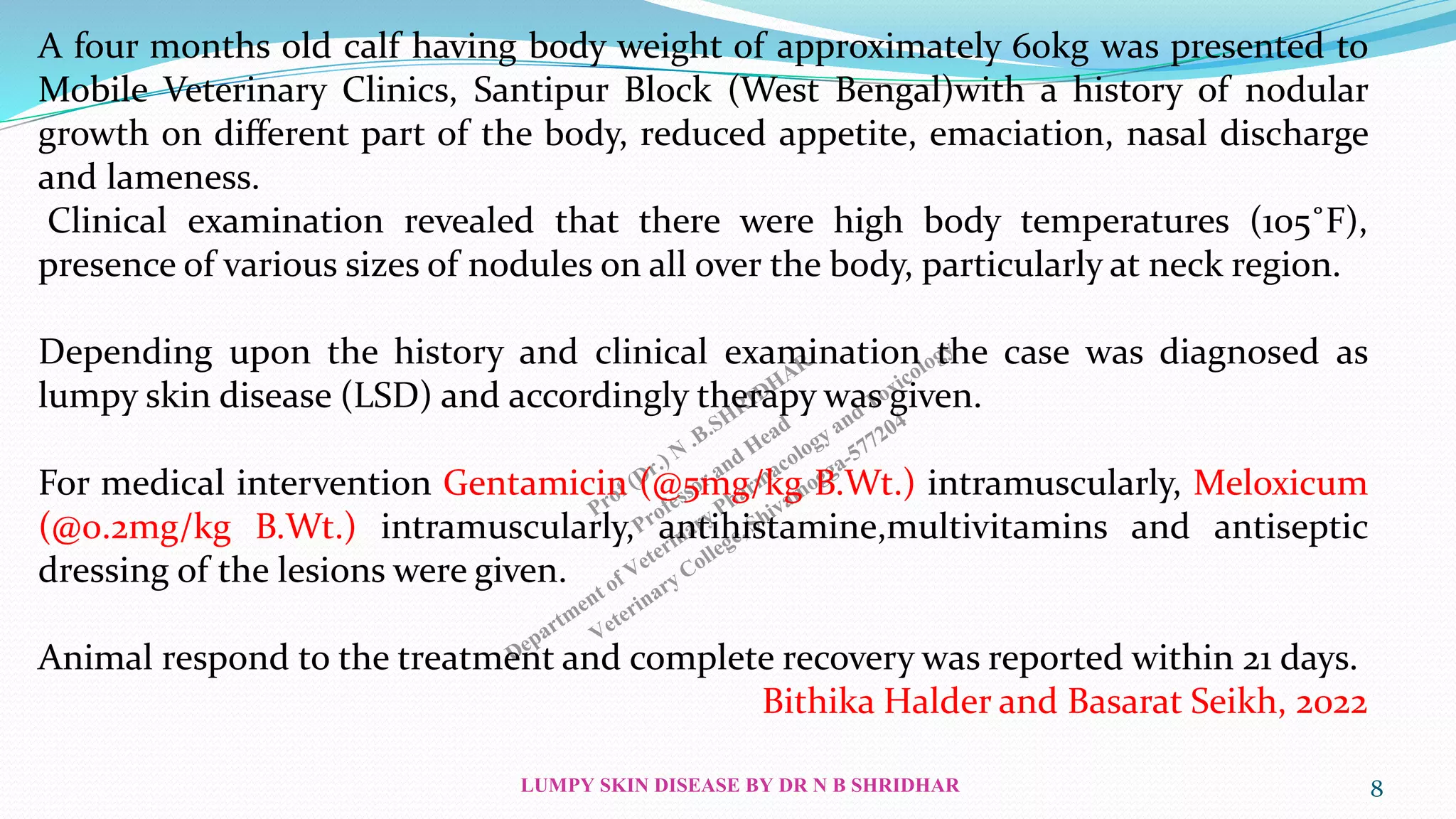 LUMPY SKIN DISEASE : AN UPDATE ON TREATMENT AND VACCINATION | PDF