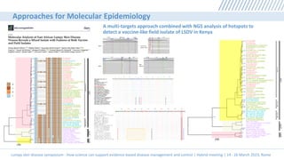 LSD symposium - C. E. Lamien - Molecular epidemiological investigation of LSDV outbreaks and implications for the use of live attenuated LSDV vaccines