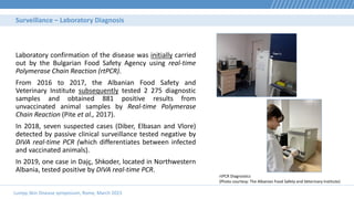 LSD symposium - L. Pite - Combating lumpy skin disease in Albania | PPT