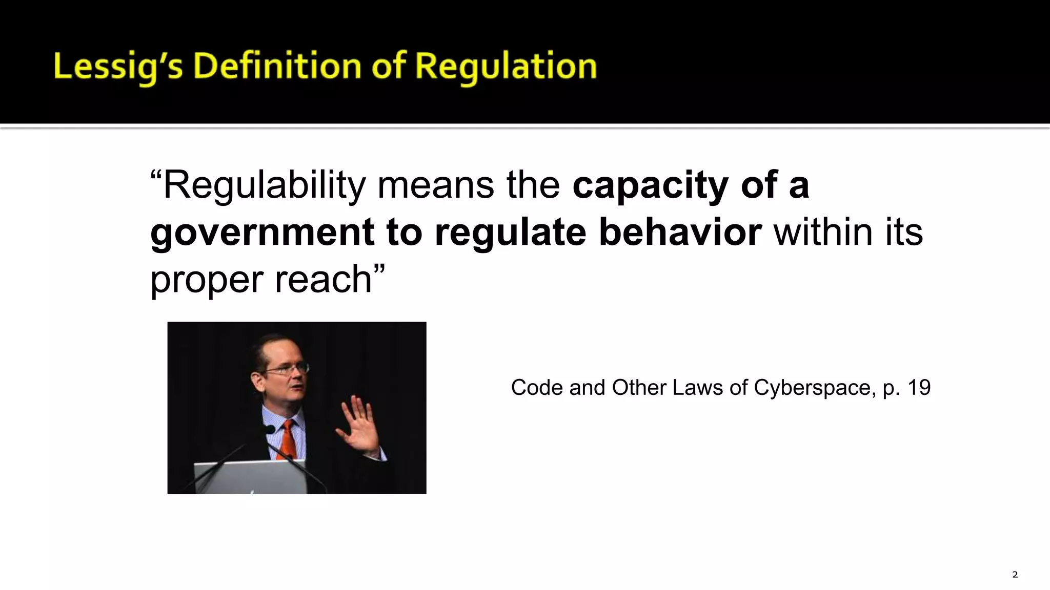 The Problem with dots: A critique of the Lessig and Murray models | PPTX