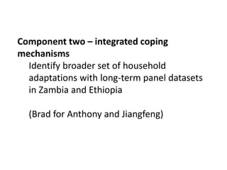 Integrated agricultural system, migration, and social protection strategies to reduce vulnerability to climate change in East Africa