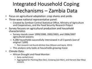 Integrated agricultural system, migration, and social protection strategies to reduce vulnerability to climate change in East Africa