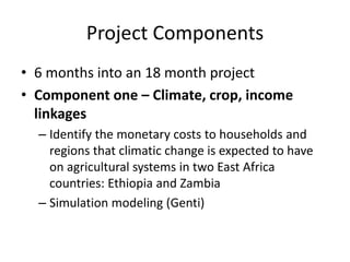 Integrated agricultural system, migration, and social protection strategies to reduce vulnerability to climate change in East Africa