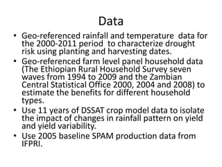 Integrated agricultural system, migration, and social protection strategies to reduce vulnerability to climate change in East Africa