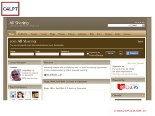 {c) www.C4LPT.co.uk Slide : 15
 