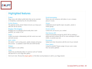 {c) www.C4LPT.co.uk Slide : 20
 