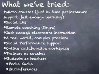 Workscaping an Induction Program for a Complex Work Environment