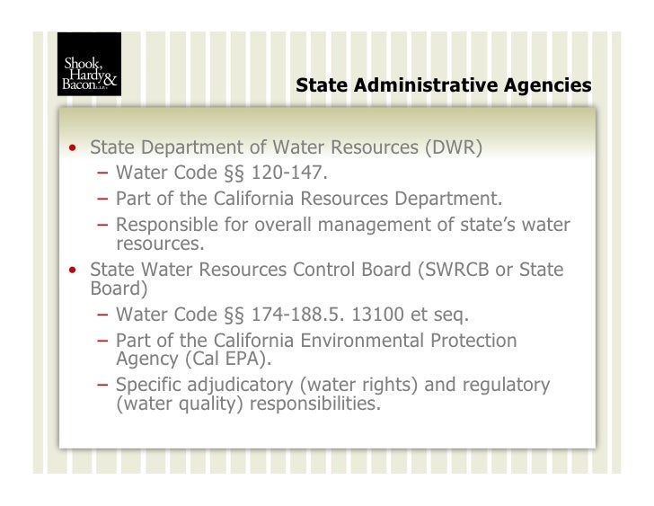 Overview of California Water Law and Regulation