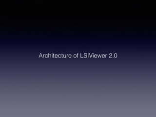 Architecture of LSIViewer 2.0
 