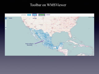 Toolbar on WMSViewer
 