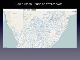 South Africa Roads on WMSViewer
 