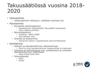 Juha A. Pantzar: Menikö luotto luotottajiin? Kaikille eväät elämään -avausseminaari 23.1.2018