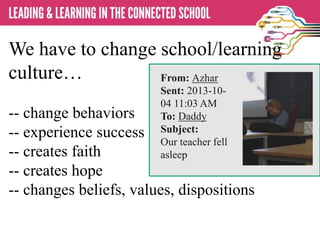 For college students starting a four-year
education degree, this means that . . .
half of what they learn in their first year of
study will be outdated by their third year of
study.
Where does that put you in your field?
 