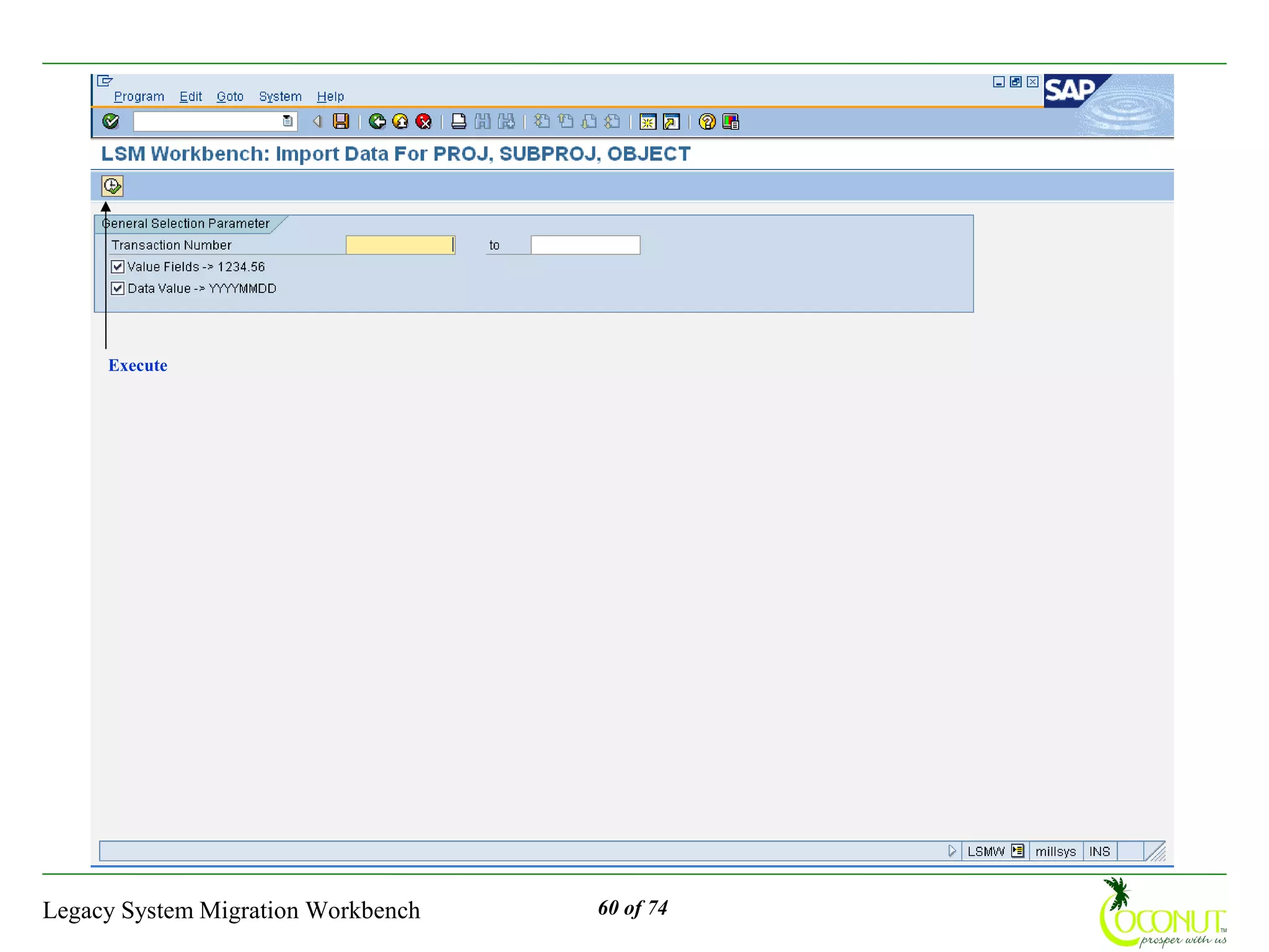 Execute




Legacy System Migration Workbench   60 of 74
 