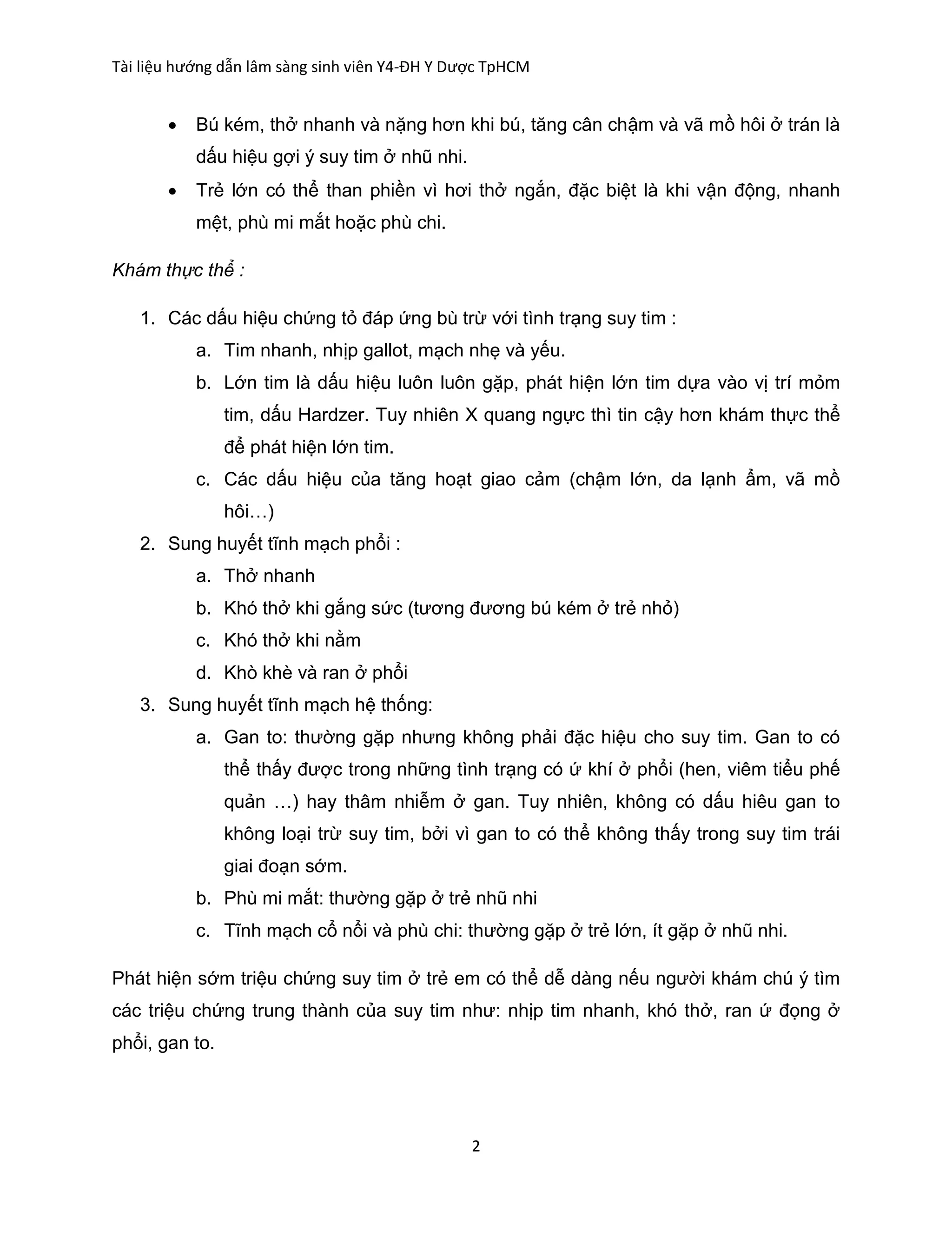 TIẾP CẬN SUY TIM TRẺ EM | PDF
