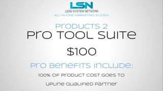 LSN Lead System Network Presentation 100% Commisions | PPT