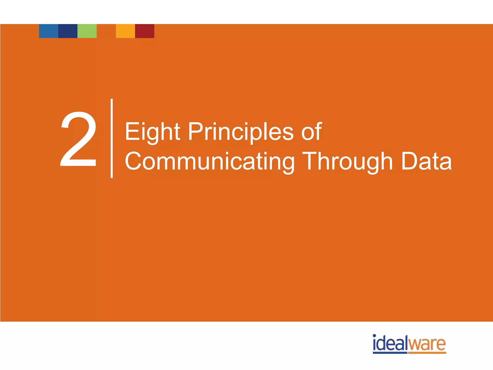 Eight Principles of
Communicating Through Data2
 