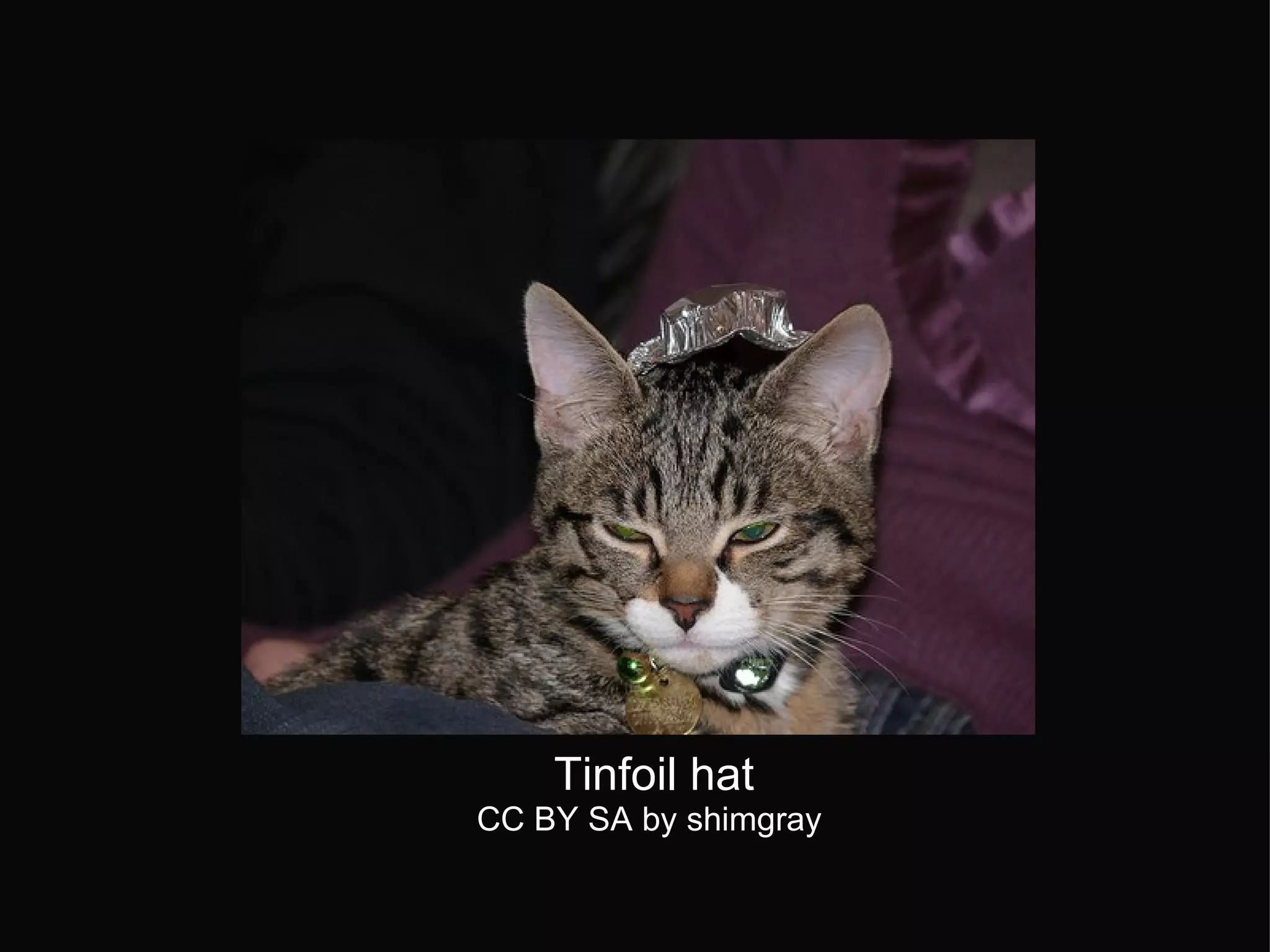 Tinfoil hat CC BY SA by shimgray