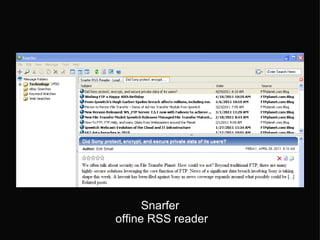 Snarfer  offine RSS reader 