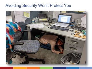 Avoiding Security Won’t Protect You
 