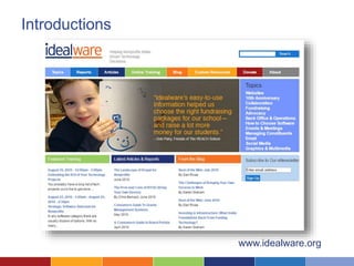 Introductions
www.idealware.org
 