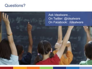 Questions?
Ask Idealware…
On Twitter: @idealware
On Facebook: /idealware
 