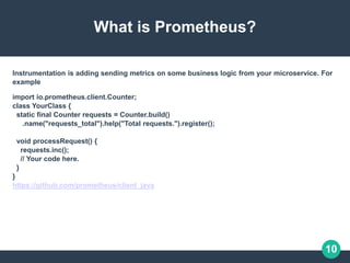 Monitoring using Prometheus and Grafana