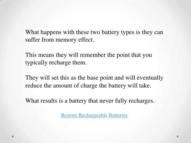 Recondition Your Rechargeable Battery For Your Laptop For 