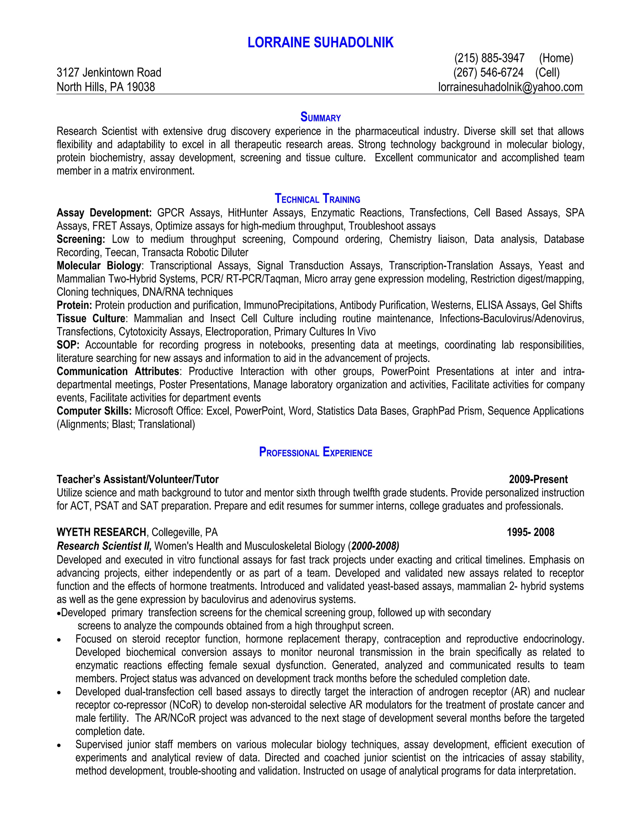 Ls+Resume+09 10 2 | PDF