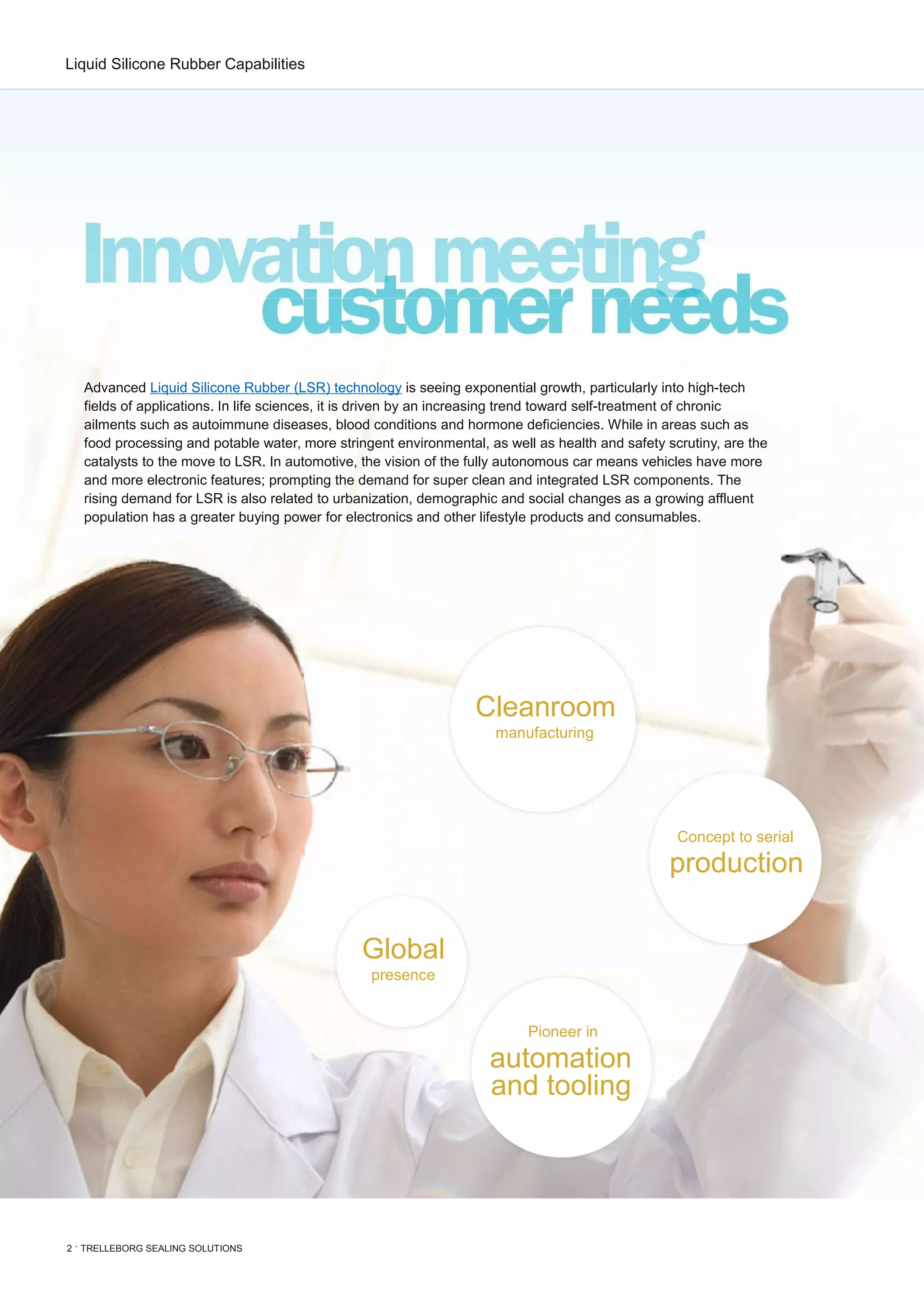 Liquid Silicone Rubber (LSR) Processing Capabilities English | PDF