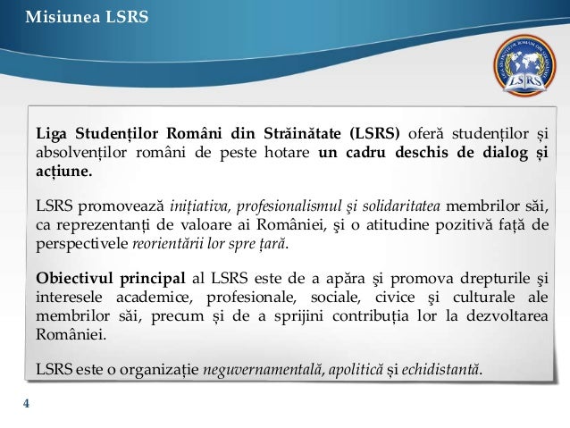 Liga Studentilor Romani Din Strainatate Prezentarea Organizatiei Ppt Liga Studentilor Romani Din Strainatate Prezentarea Organizatiei Ppt