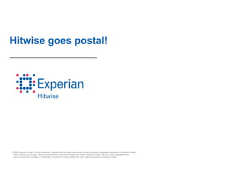Hitwise goes postal! 