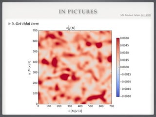 IN PICTURES MS, Baldauf, Seljak, 1411.6595
y[Mpc/h]
x [Mpc/h]
s2
R(x)
5. Get tidal term
 